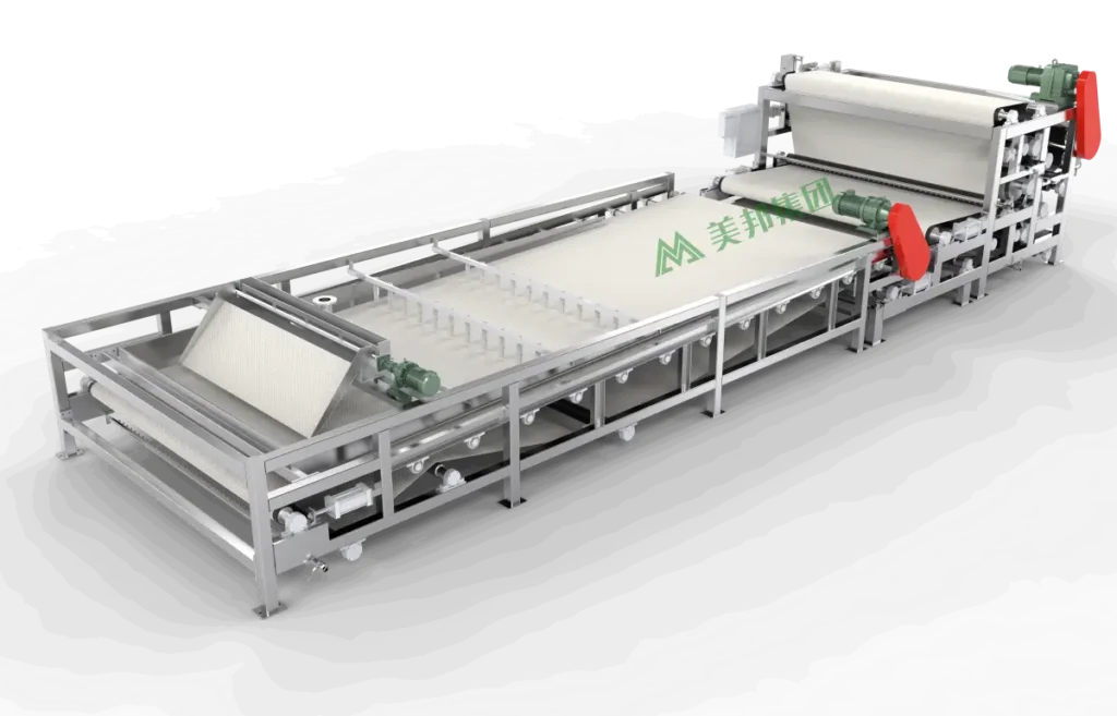Split type Dual head High efficiency Belt Filter Press