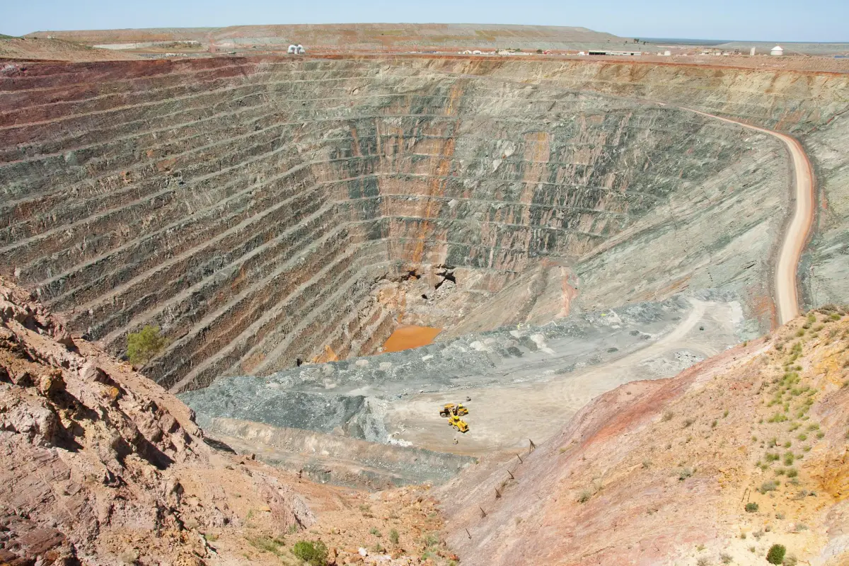 African copper mine